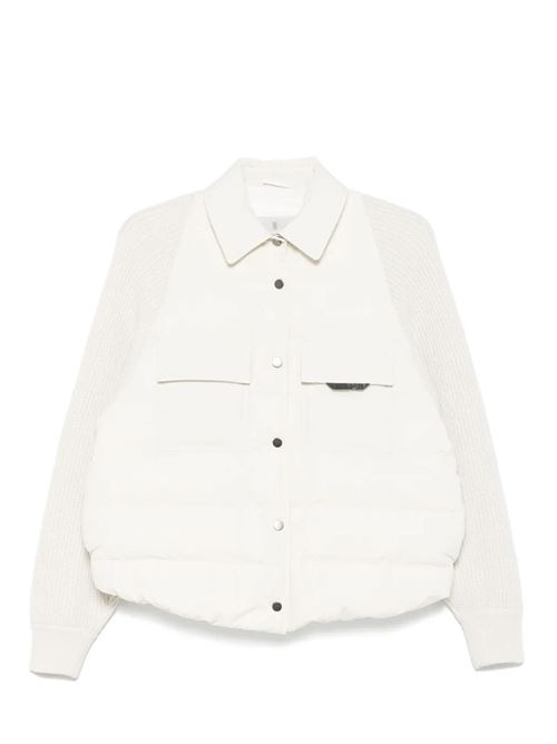 Piumino con inserti Brunello Cucinelli | MD5997695C1709